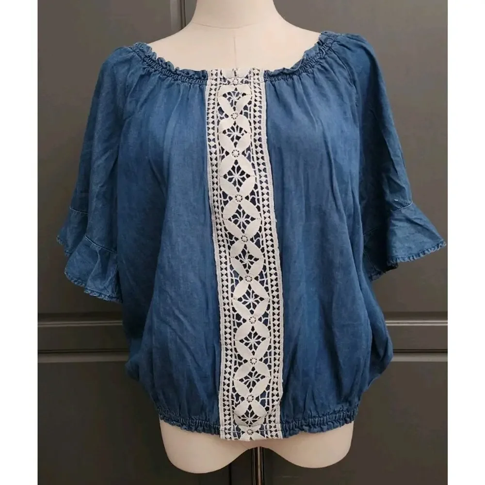 Girls Clothing Lot 3 Pieces Sz 18 Plus/20 Jeans & 2 Tops (1 New Top)
